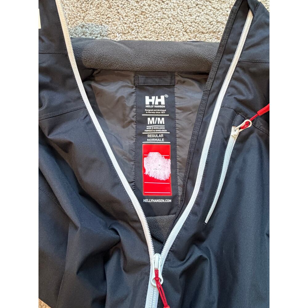 Helly Hansen Women’s Crew Jacket Black Waterproof Windproof Outdoor Hiking - Picture 3 of 8